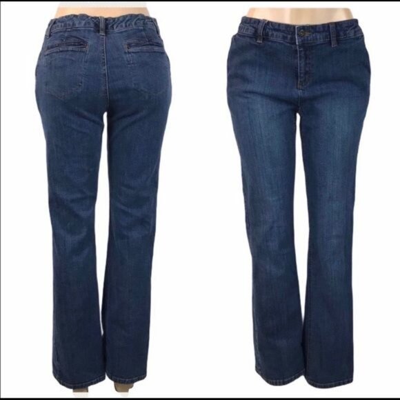 liz & co. Denim - LIZ & CO. Medium Wash Straight Leg Denim Jeans Size 10